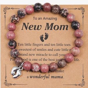 New Mom Handmade Bracelet For Women With Natural Stone